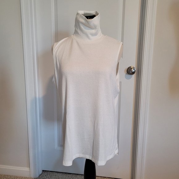G by Giuliana Sleeveless turtleneck, Cream, Large - Picture 1 of 4